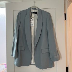 New with Tags - Zara Grey Blue Blazer